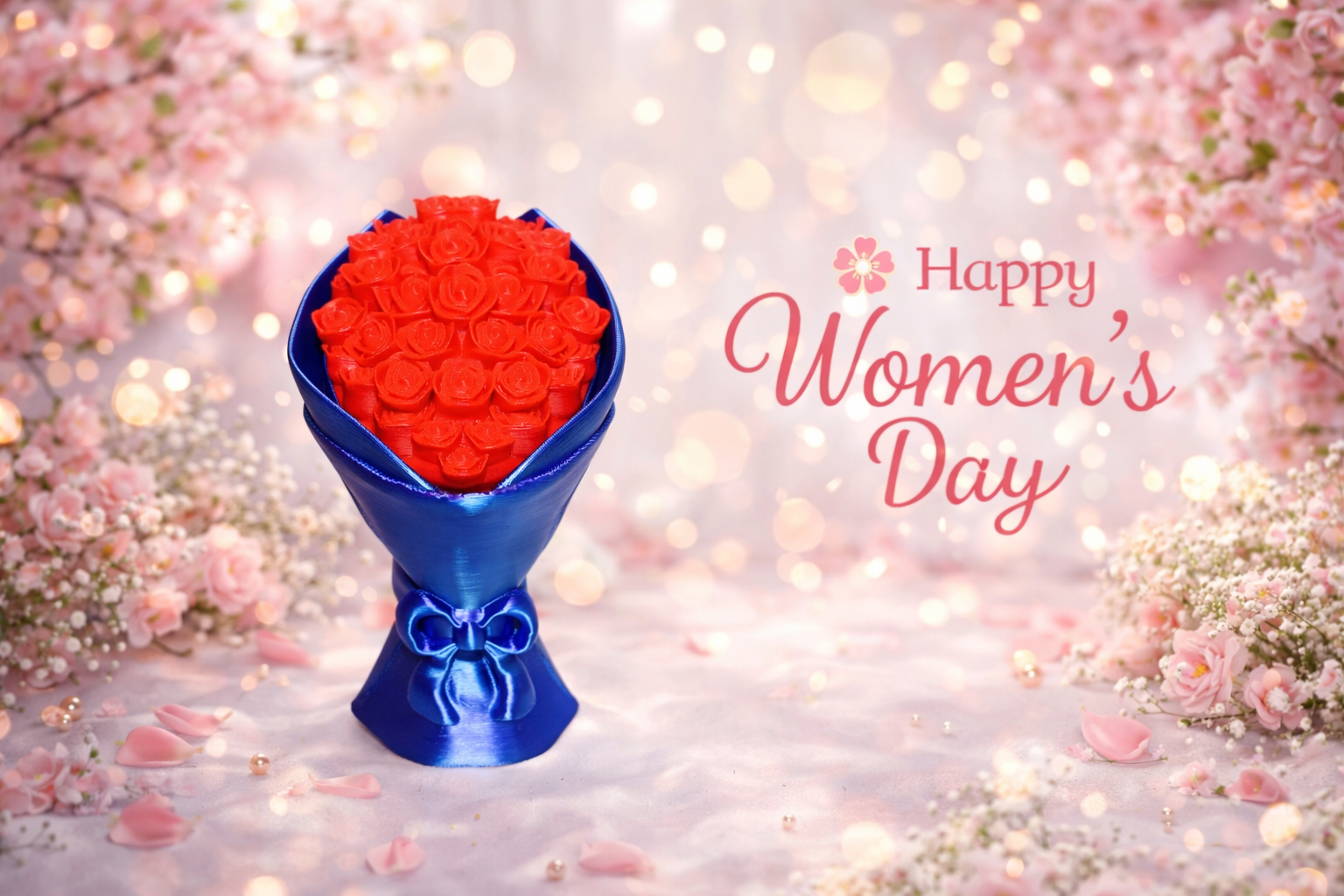 Nőnapi rózsacsokor