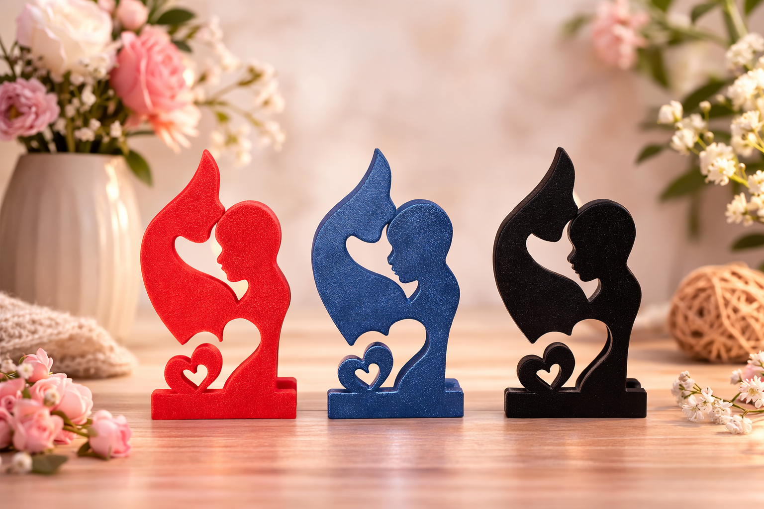 Anya és gyermek gyertyatartó – Anyák napi dekoráció - Image 2